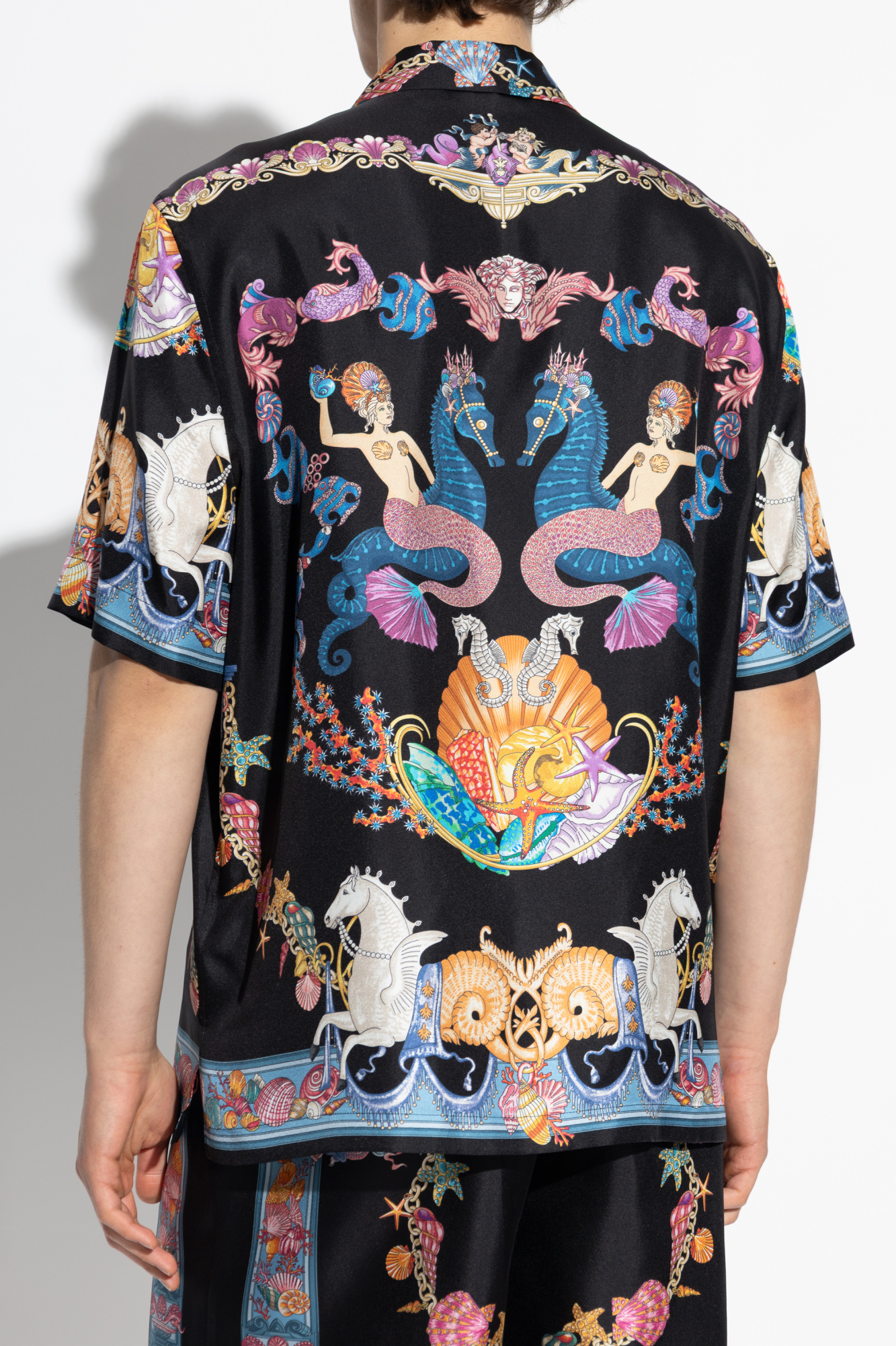 Tシャツ・カットソー VERSACE FW25 CORAL TEATER MC (1003926 1A145675W800) Multicolour Shirt with 